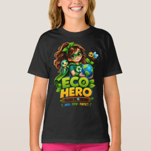 Öko-Held Planet-Beschützer Kinder T-Shirt