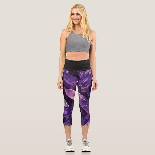 Öko High Waisted Capri Pants Leggings (Vorderseite)