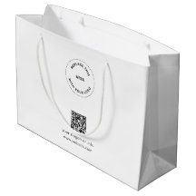 Öko Kraft Custom Logo & QR Geschenktasche für Unte