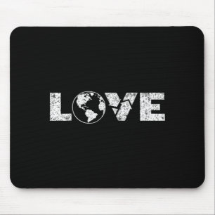 Öko-Krieger liebt Planet Erde Recycling-Symbol Mousepad