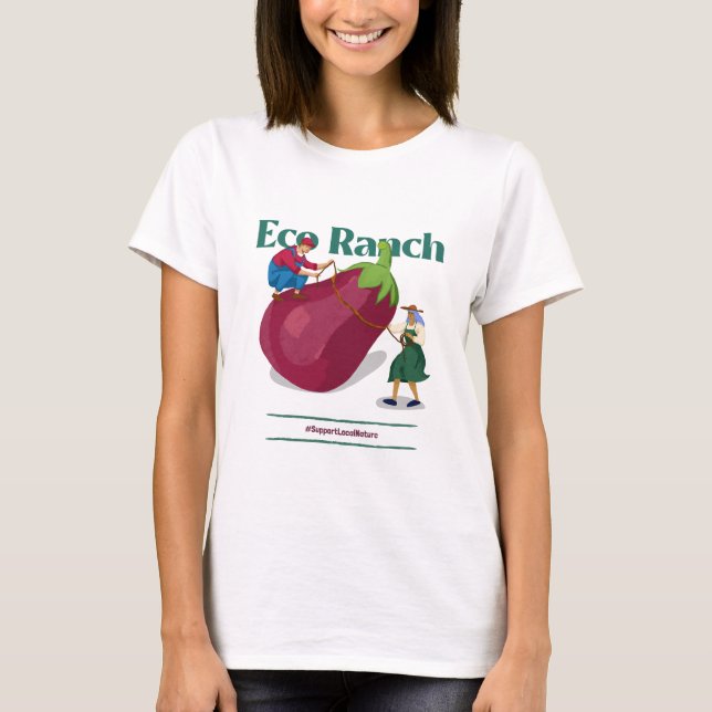 Öko Ranch, Unterstützung der lokalen Natur Öko-fre T-Shirt (Vorderseite)