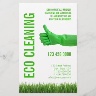 Öko-Reinigung Umweltfreundliche Haushaltsreinigung Flyer