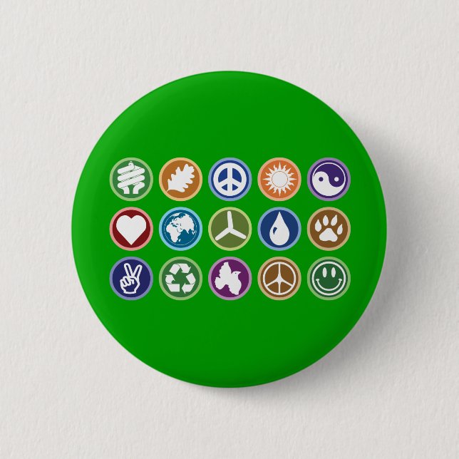 Öko Symbole Button (Vorderseite)