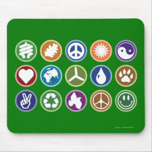 Öko Symbole Mousepad