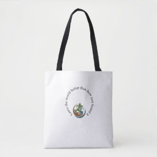 Öko Tote Tasche - "Verlass die Welt besser als wie