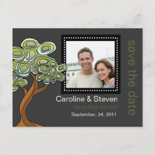 Öko Tree Wedding Save the Date Ankündigungspostkarte