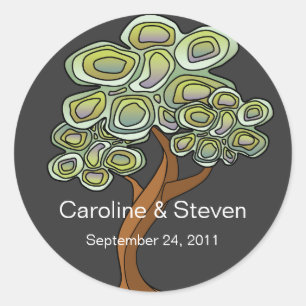 Öko Tree Wedding Sticker