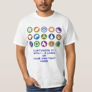 Öko u. Friedenssymbole T-Shirt