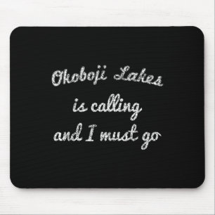 Okoboji-Seen Iowa Lustige Angeln Camping Sommer Gi Mousepad