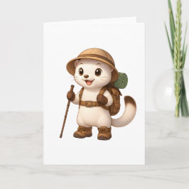 Okojo Adventure Greeting Card – Cute Kawaii Japane Karte