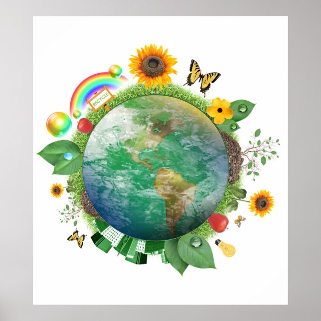 Ökologie: gerecycelt - poster (Vorne)