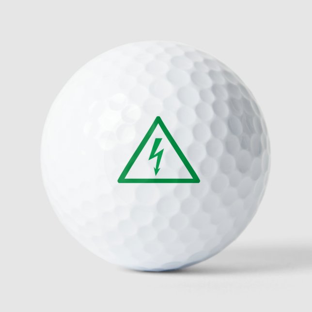 Ökologie-Power mit grünen Zeichen Golfball (Vorderseite)