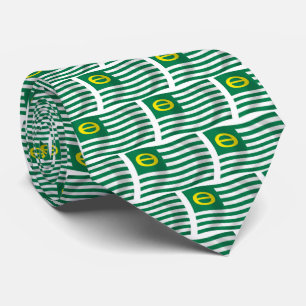 Ökologiebewegung Flagge Schlips Krawatte