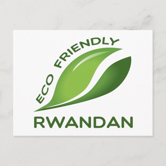 Ökologisch Ruanda. Postkarte (Vorderseite)