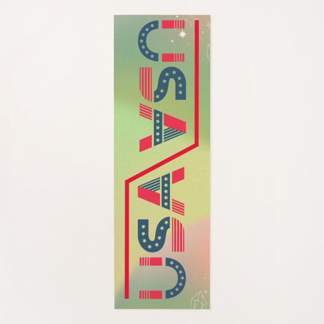 Ökologische ästhetische Yoga Mat Yogamatte (Vorderseite)