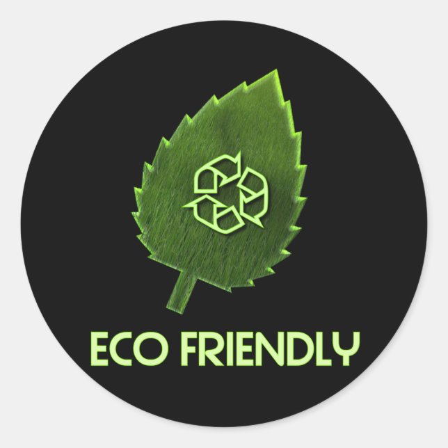 Ökologischer Aufkleber (Vorderseite)