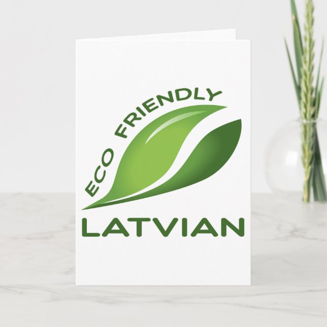Ökologischer Latvian. Karte (Vorderseite)
