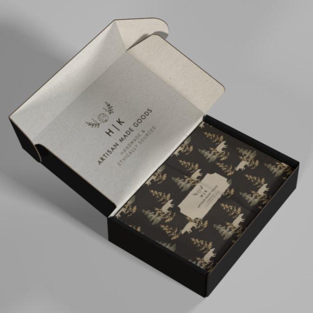 Ökologisches Logo für Handmade-Branding Seidenpapier (Von Creator hochgeladen)