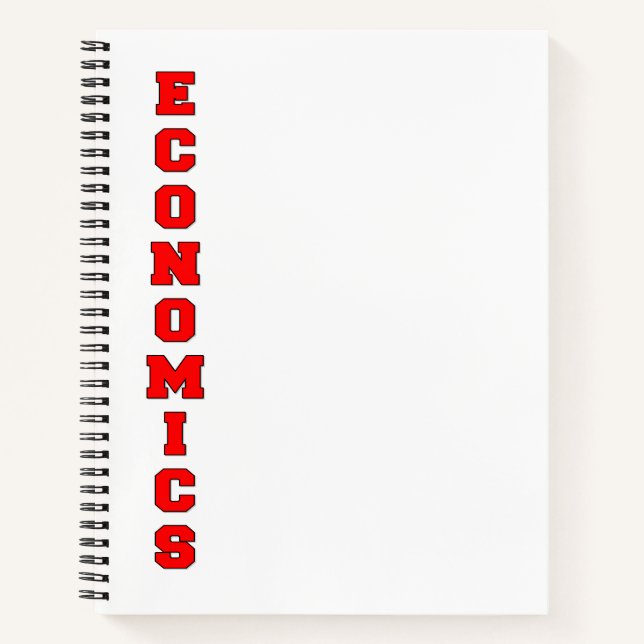Ökonomie Notizbuch (Vorderseite)