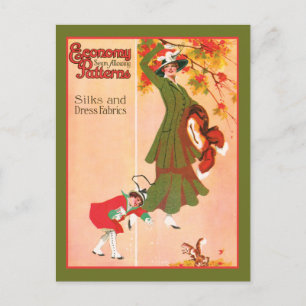 Ökonomie scheint Muster zuzulassen Postkarte