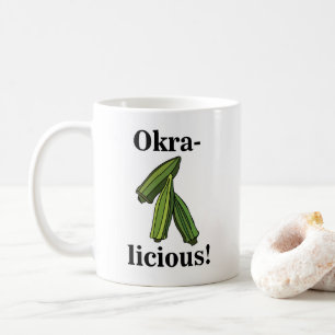 Okra Gemüse Veggie Foodie Kaffeetasse