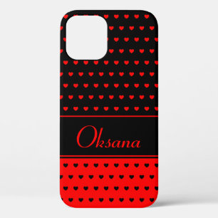 Oksana - Namensvorlage, stylisch schwarz und rot Case-Mate iPhone Hülle