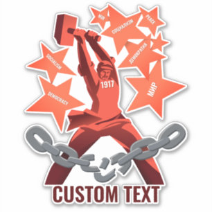 Oktober 1917 aufkleber