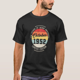 Oktober 1952 70. Geburtstag 70 Jahre Aweso sein T-Shirt