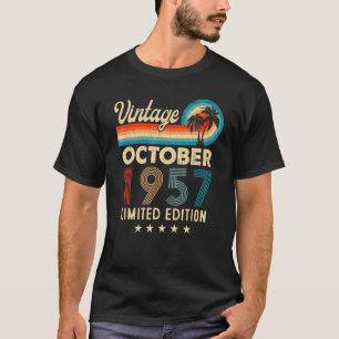 Oktober 1957 65. Geburtstag Vintag T-Shirt
