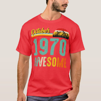 Oktober 1970 Geburtstagsgeschenk Shirt Vintag 1. O