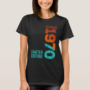 Oktober 1970 Jahr 1970 Retro 1970 Vintag 1970 Sin T-Shirt