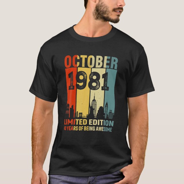 Oktober 1981 Limited Edition 40 Jahre Awe T-Shirt (Vorderseite)