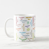 Oktober, 1. Geburtstag Tasse