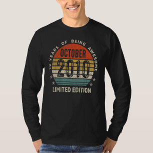 Oktober 2010 12 Jahre alter Männer Junge Vintag 12 T-Shirt