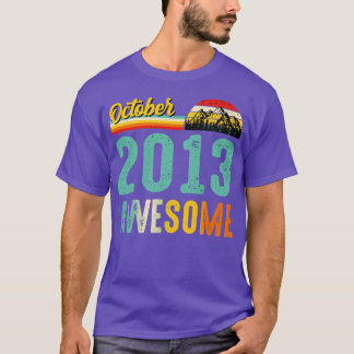 Oktober 2013 Geburtstagsgeschenk Shirt Vintag 2. O