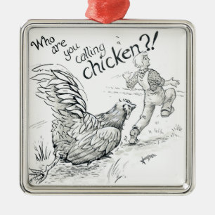 Oktober 2018 Tag 5 - Hühnchase Ornament Aus Metall