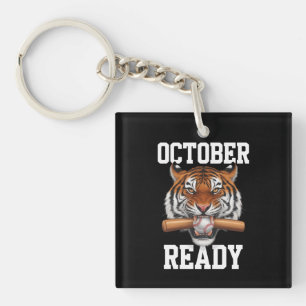Oktober Bereit für Ready Tiger Baseball 2024 Schlüsselanhänger