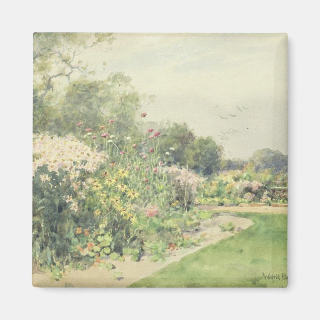 Oktober-Blume Magnet (Vorne)