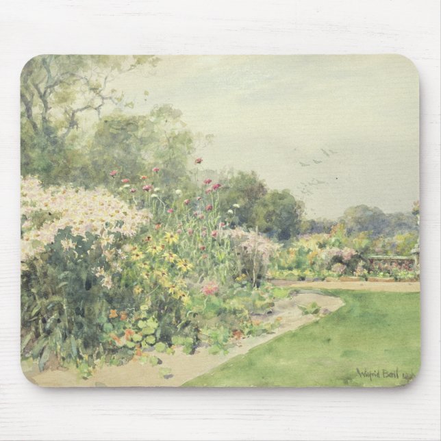 Oktober-Blumen Mousepad (Vorne)