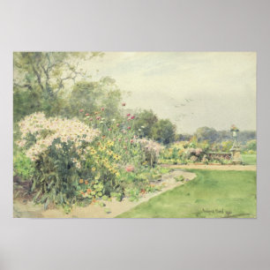 Oktober-Blumen Poster