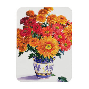 Oktober Chrysanthemen Magnet