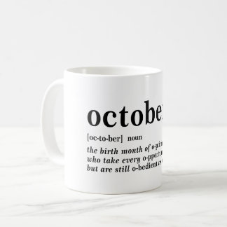 Oktober Definition Kaffeetasse