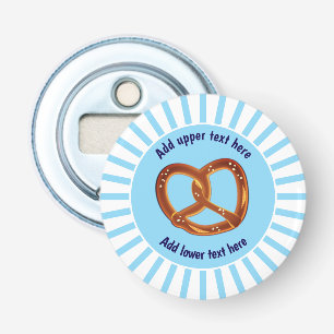 Oktober Festival - Salty Pretzel Knot Custom Text Flaschenöffner