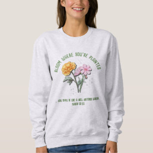 Oktober Geburtstag Blume MARIGOLD COSMOS Custom Sweatshirt