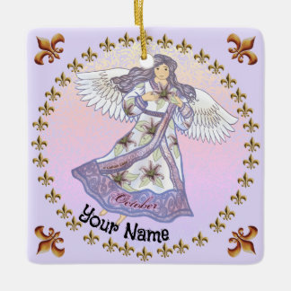 Oktober Geburtstag Engel Geburtstag Zollschmuck Keramikornament