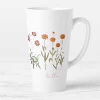 Oktober Geburtstag Monat Vintage Blume Ende Tasse