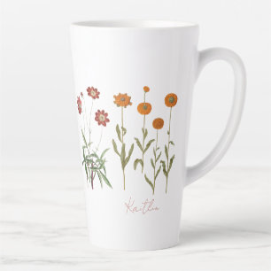 Oktober Geburtstag Monat Vintage Blume Ende Tasse