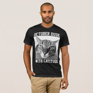 OKTOBER GEBURTSTAG T - Shirt Männer Typ Katzenjamm