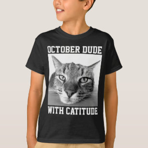 OKTOBER GEBURTSTAG T - Shirt Männer Typ Katzenjamm