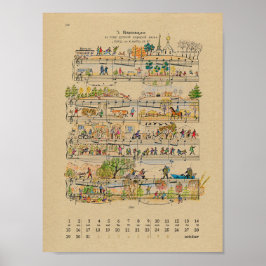 Oktober Glückwünsche Kalender 2022 Poster